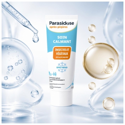 Parasidose Après-Piqûres Crème Calmante Insectes & Végétaux Effet Froid 40 ml