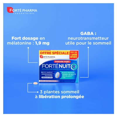Forté Pharma Forténuit 8H - 30 Comprimés Bicouche