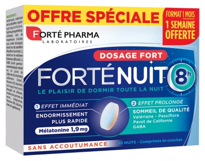 Forté Pharma Forténuit 8H - 30 Comprimés Bicouche