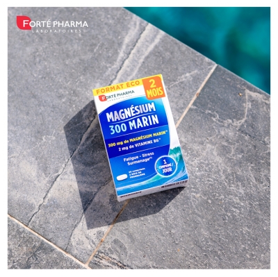Forté Pharma Magnésium 300 Marin - 56 Comprimés - Format 2 Mois