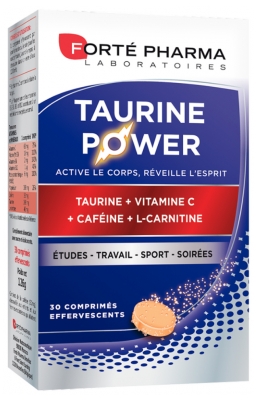 Forté Pharma Taurine Power - 20 Comprimés Effervescents