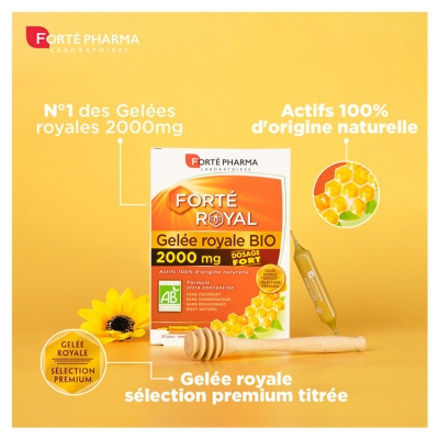Gelée Royale Bio 2000 mg - 20 Ampoules