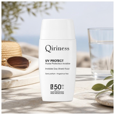 Qiriness UV Protect Fluide Protecteur & Invisible Sans Parfum SPF50 50 ML