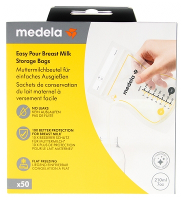 Medela 50 Sachets de Conservation pour Lait Maternel 