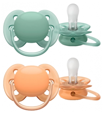 Avent Ultra Soft 2 Sucettes Orthodontiques pour 18 Mois +