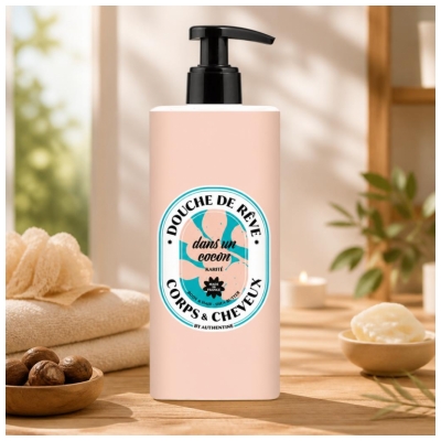 Authentine Douche de Rêve Karité Corps et Cheveux 1 Litre