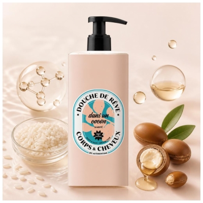 Authentine Douche de Rêve Karité Corps et Cheveux 1 Litre