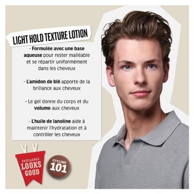 American Crew Light Hold Texture Lotion Crème Coiffante Fixation Souple et Effet Invisible 250 ml
