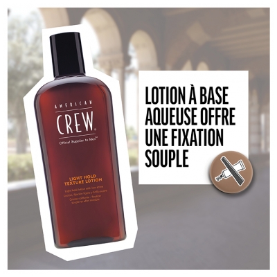 American Crew Light Hold Texture Lotion Crème Coiffante Fixation Souple et Effet Invisible 250 ml