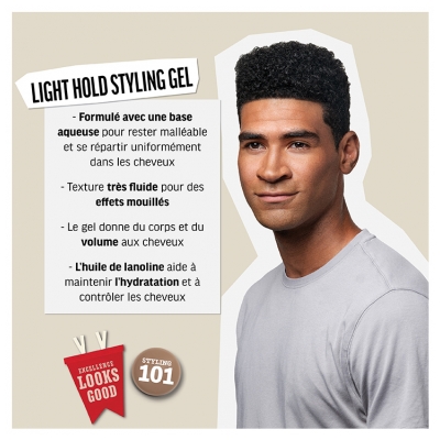 American Crew Light Hold Styling Gel de Coiffage Fixation Souple 250 ml
