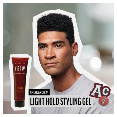 American Crew Light Hold Styling Gel de Coiffage Fixation Souple 250 ml