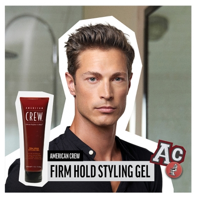 American Crew Firm Hold Styling Gel de Coiffage Fixation Forte 250 ml
