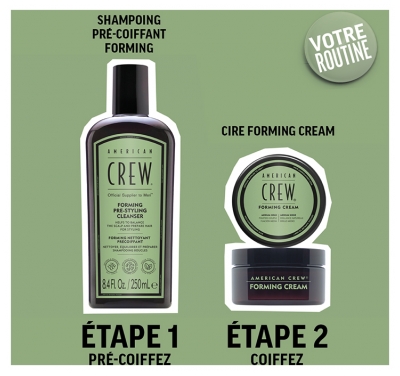 American Crew Forming Nettoyant Précoiffant Cheveux Bouclés 250 ml