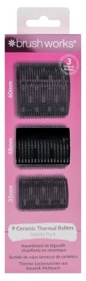 Brushworks Bigoudis Chauffant en Céramique 3 Tailles