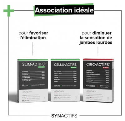 Synactifs Celluactifs - Marc de Raisin Queue de Cerise Thé Vert l-Tyrosine - 60 Gélules