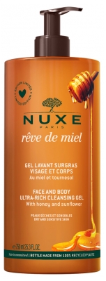 Nuxe Rêve de Miel Gel Lavant Surgras (Peaux Sèches et Sensibles) 750 ml