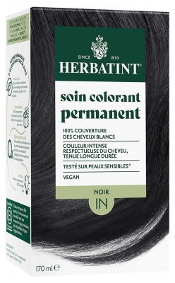 Herbatint Soin Colorant Permanent Extraits Végétaux 170 ml - Coloration : 1N Noir