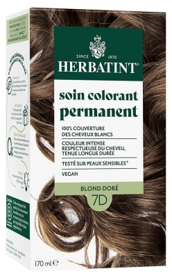 Herbatint Soin Colorant Permanent Extraits Végétaux 170 ml - Coloration : 7D Blond Doré