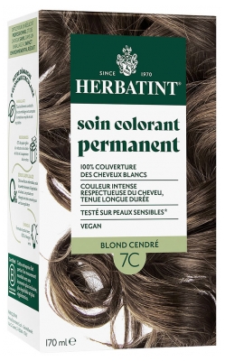 Herbatint Soin Colorant Permanent Extraits Végétaux 170 ml - Coloration : 7C Blond Cendré