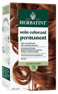 Herbatint Soin Colorant Permanent Extraits Végétaux 170 ml - Coloration : 7R Blond Cuivré