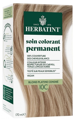 Herbatint Soin Colorant Permanent Extraits Végétaux 170 ml - Coloration : 10C Blond Platine Cendré