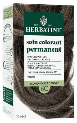 Herbatint Soin Colorant Permanent Extraits Végétaux 170 ml - Coloration : 6C Blond Foncé Cendré