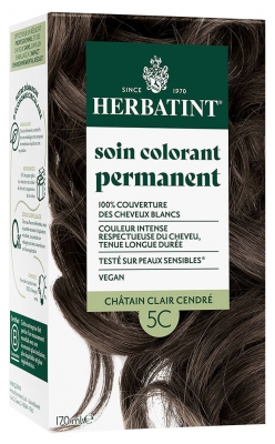 Herbatint Soin Colorant Permanent Extraits Végétaux 170 ml - Coloration : 5C Châtain Clair Cendré