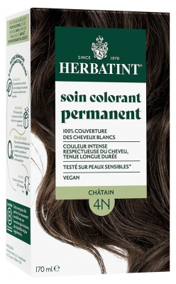 Herbatint Soin Colorant Permanent Extraits Végétaux 170 ml - Coloration : 4N Châtain