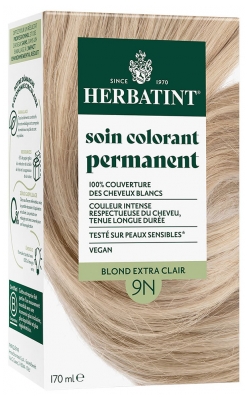 Herbatint Soin Colorant Permanent Extraits Végétaux 170 ml - Coloration : 9N Blond Extra Clair