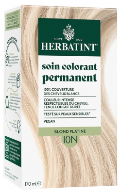 Herbatint Soin Colorant Permanent Extraits Végétaux 170 ml - Coloration : 10N Blond Platine