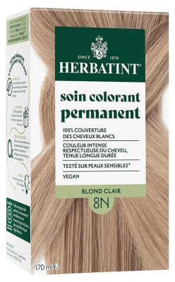 Herbatint Soin Colorant Permanent Extraits Végétaux 170 ml - Coloration : 8N Blond Clair