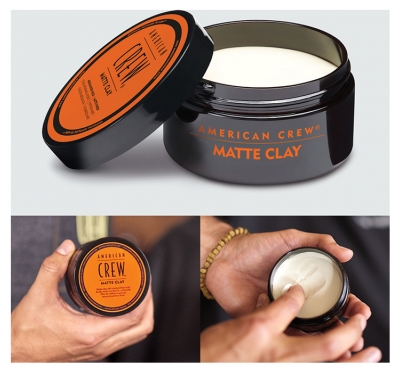 American Crew Matte Clay Pâte de Coiffage Tenue Moyenne à Forte Finition Mate 85 g