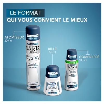 Narta Homme Résixyl Détranspirant 4 Jours en Spray 200 ML