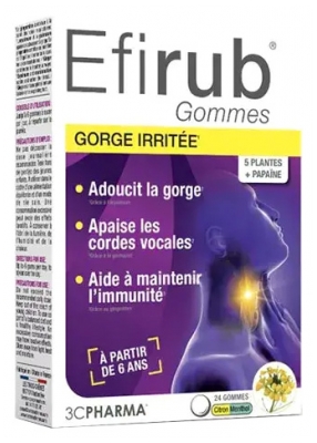 3C Pharma Efirub Gorge 30 Gommes