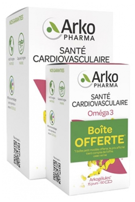 Arkopharma Arkogélules Oméga 3 Santé Cardiovasculaire 180 Capsules + 60 Capsules Offertes