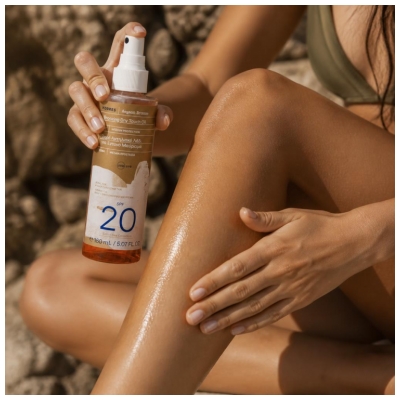 Korres Aegean Bronze Huile Bronzante Intense Corps et Visage SPF20 150 ML