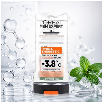 L'Oréal Paris Men Expert Hydra Energetic Gel Douche Extreme Sport -3,8°C 300 ML