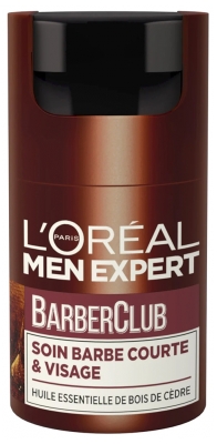 L'Oréal Paris Men Expert Barber Club Soin Barbe Courte & Visage Hydrate & Adoucit 50 ml