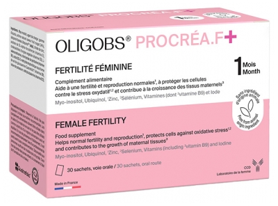 Laboratoire CCD Oligobs Procréa.F Fertilité Féminine 30 Sachets 