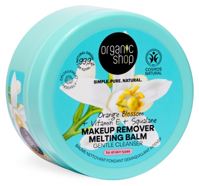 Organic Shop Baume Nettoyant Fondant Démaquillant Intensif à la Fleur d'Oranger 100 ml 
