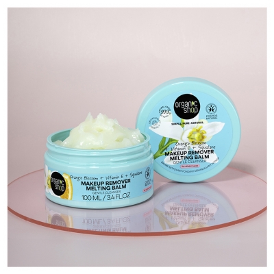 Organic Shop Baume Nettoyant Fondant Démaquillant Intensif à la Fleur d'Oranger 100 ml 