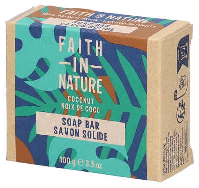Faith In Nature Savon Solide à la Noix de Coco 100 Grammes
