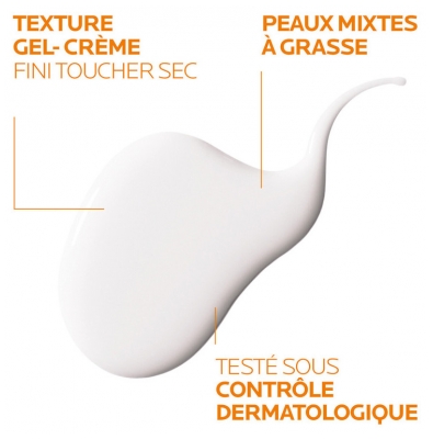 La Roche-Posay Anthelios Crème Solaire en Gel-Crème Anti-Brillance Visage Spf50+ Avec Parfum 50 ml