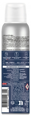 Narta Homme Magnésium Protect 48 Heures Déodorant Hypoallergénique Spray 150 ML