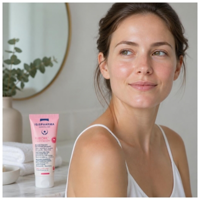Isispharma Ruboril Baume Fondant Nettoyant Apaisant Peaux Sensibles à Rougeurs 40 ml