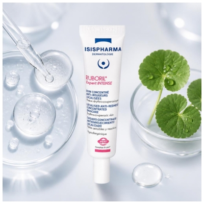 Isispharma Ruboril Expert Intense Soin Concentré Anti-Rougeurs Localisées Peaux à Tendance Couperosique 15 ml
