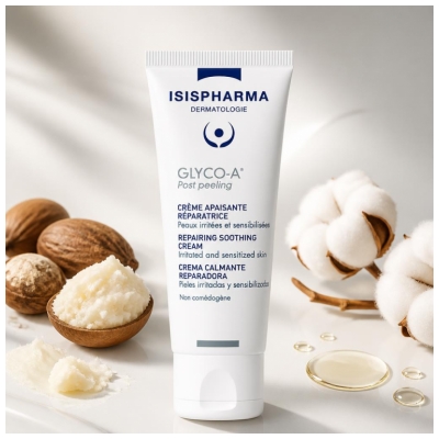 Isispharma Glyco-A Post Peeling Crème Apaisante Réparatrice Peaux Irritées et Sensibilisées 40 ml