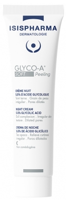 Isispharma Glyco-A Soft Peeling Crème Nuit 5,5% d'Acide Glycolique 30 ml