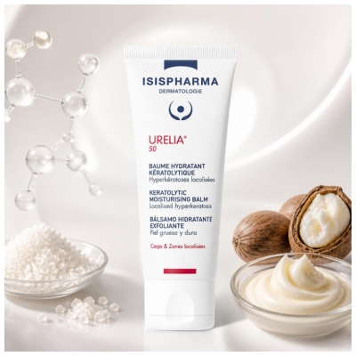 Isispharma Urelia 50 Baume Hydratant Kératolytique Hyperkératoses Localisées 40 ml