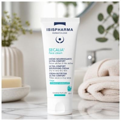 Isispharma Secalia Face Cream Crème Nourrissante Ultra-Confort Peaux Sèches à Très Sèches 40 ml